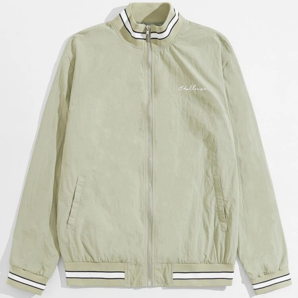 Sage Green Bomber Jacket